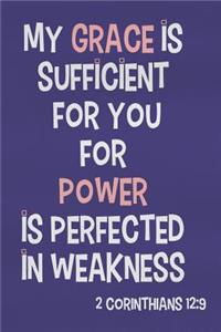 My Grace Is Sufficient for You for Power Is Perfected in Weakness - 2 Corinthians 12