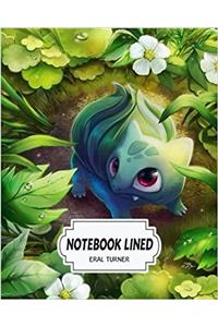 Notebook Lined Bulbasaur: Notebook Journal Diary