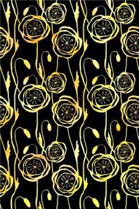 Journal Notebook Scribbly Watercolor Flowers Pattern 5