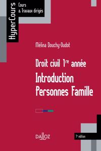 Droit civil 1ere annee Introduction, personne, famille