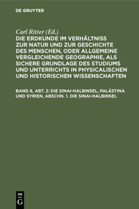 Die Sinai-Halbinsel, Palästina Und Syrien, Abschn. 1. Die Sinai-Halbinsel