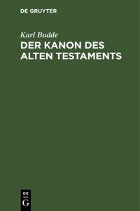 Der Kanon Des Alten Testaments