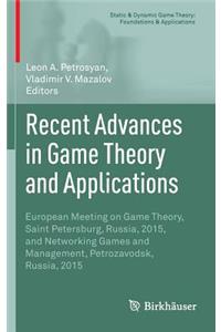 Recent Advances in Game Theory and Applications