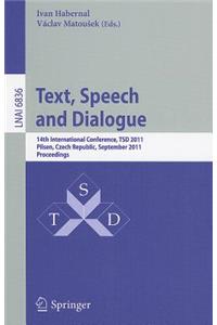 Text, Speech and Dialogue