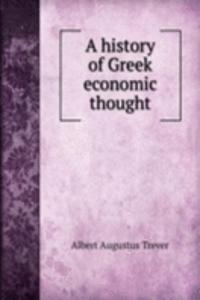 history of Greek economic thought