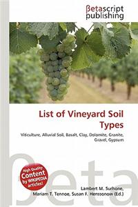 List of Vineyard Soil Types