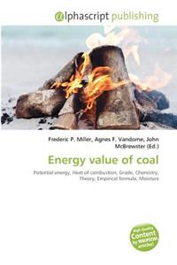 Energy Value of Coal