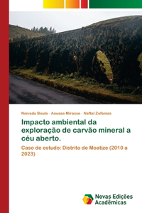Impacto ambiental da exploração de carvão mineral a céu aberto.
