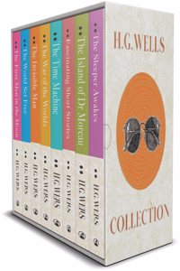 The Complete H.G Wells Collection Set 8 Books (The First Men on the Moon, The Island of Dr Moreau, The Invisible Man, The War of the Worlds and Other Short Stories)