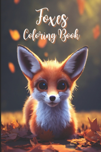 Foxes Coloring Book
