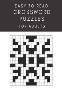 Easy To Read Crossword Puzzles For Adults