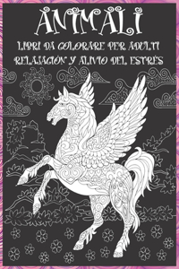 Libri da colorare per adulti - Relajación y alivio del estrés - Animali
