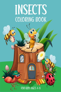 Insects coloring books for kids ages 4-8