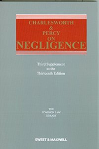 Charlesworth & Percy on Negligence 3rd Supplement Paperback â€“ 23 August 2017
