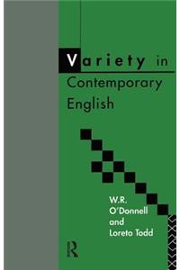 Variety in Contemporary English