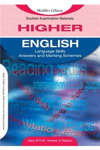 English Language Skills for Higher English Marking Schemes