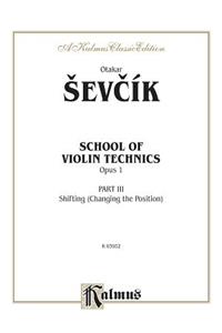 School of Violin Technics, Op. 1, Vol 3