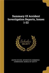 Summary Of Accident Investigation Reports, Issues 1-22