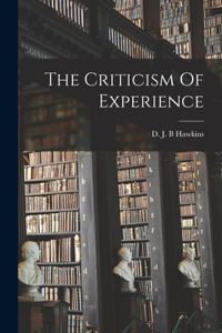 Criticism Of Experience