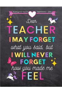 Kindergarten Teacher appreciation gifts