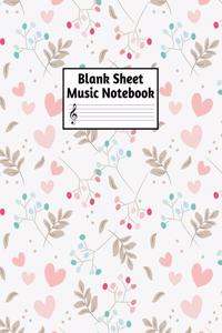 Blank Sheet Music Notebook