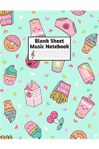 Blank Sheet Music Notebook
