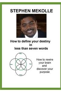 How to Define Your Destiny