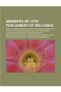 Members of 13th Parliament of Sri Lanka