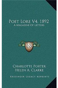 Poet Lore V4, 1892