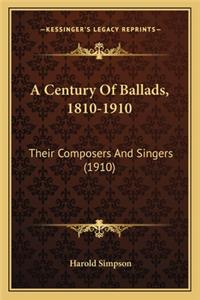 Century of Ballads, 1810-1910