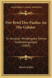 Der Brief Des Paulus An Die Galater