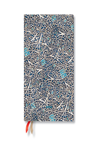 Paperblanks 2024 Granada Turquoise Moorish Mosaic 12-Month MIDI Horizontal Elastic Band Closure 160 Pg 100 GSM