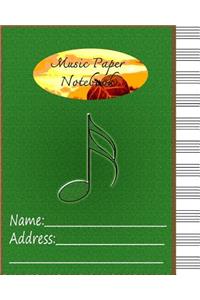 Music Paper Notebook