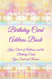 Birthday Card Address Book