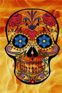 A Psychedelic Flower Skull Journal