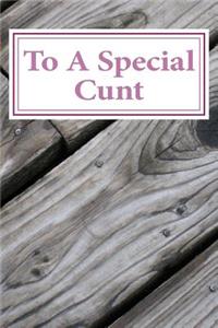 To A Special Cunt