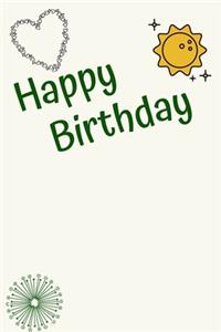 Happy Birthday Notebook Gift