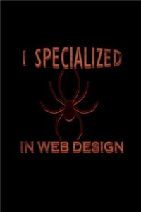 I specialized in web design