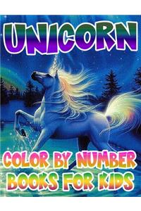 Unicorn Color By Number Books For Kids