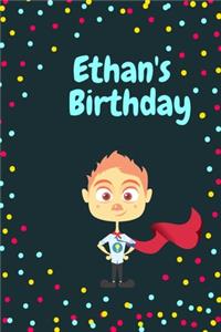 Ethan's Birthday Cute Hero Gift _ Notebook