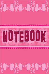 Pink Notebook For Women And Girls, Notes Book Journal Gift with 120 Lined Ruled Pages Of (Size 6