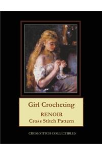 Girl Crocheting