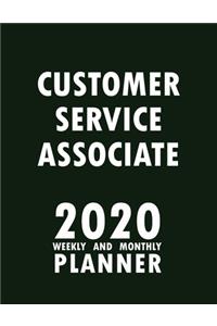 Customer Service Associate 2020 Weekly and Monthly Planner
