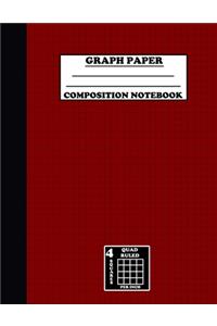 Graph Paper Composition Notebook. Quad Ruled-4 Squares Per Inch