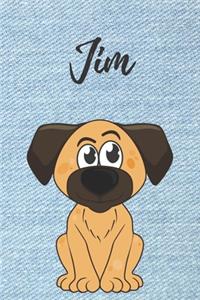 personalisiertes Notizbuch Hunde / Malbuch / Tagebuch / Journal / DIN A5 / Geschenk Jim