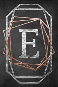 Chalkboard Foiling Minimalist Letter Notebook - E