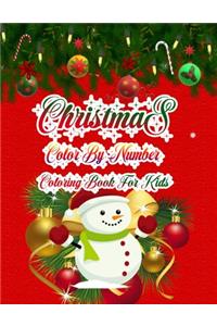 Christmas Color By Number Coloring Book For Kids