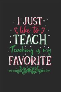 Christmas Teacher Elf Notebook
