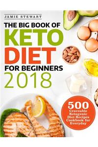 The Big Book of Keto Diet for Beginners 2018: 500 Craveable Ketogenic Diet Recipes Cookbook for Everyday