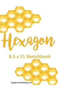 Hexagon 8.5 x 11 Sketchbook